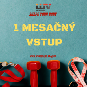 1 mesačný vstup gym